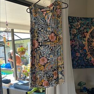 LOFT Multicolor Floral Mini Dress